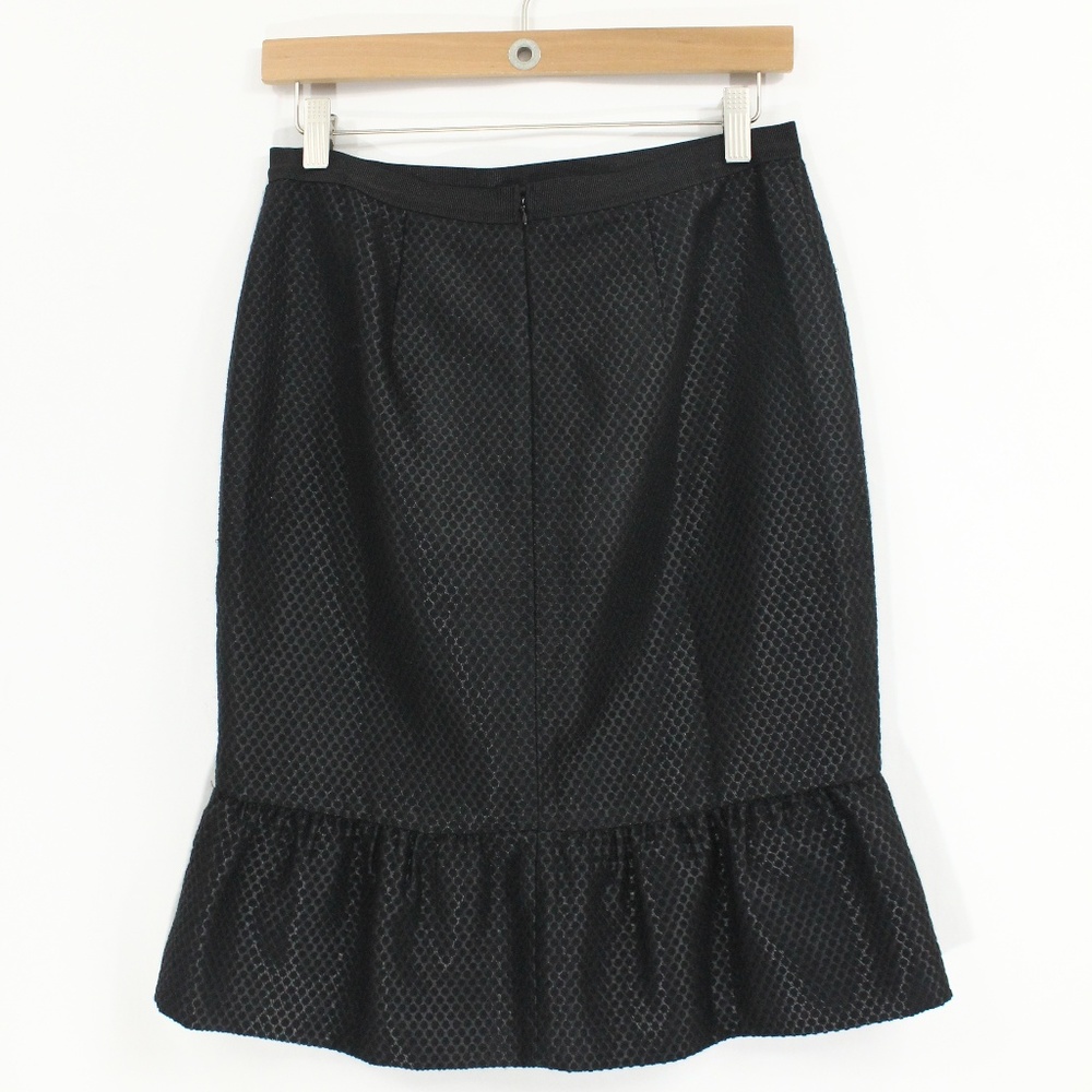 Ann Taylor Black Pencil Skirt sz 2 - Picture 5 of 7